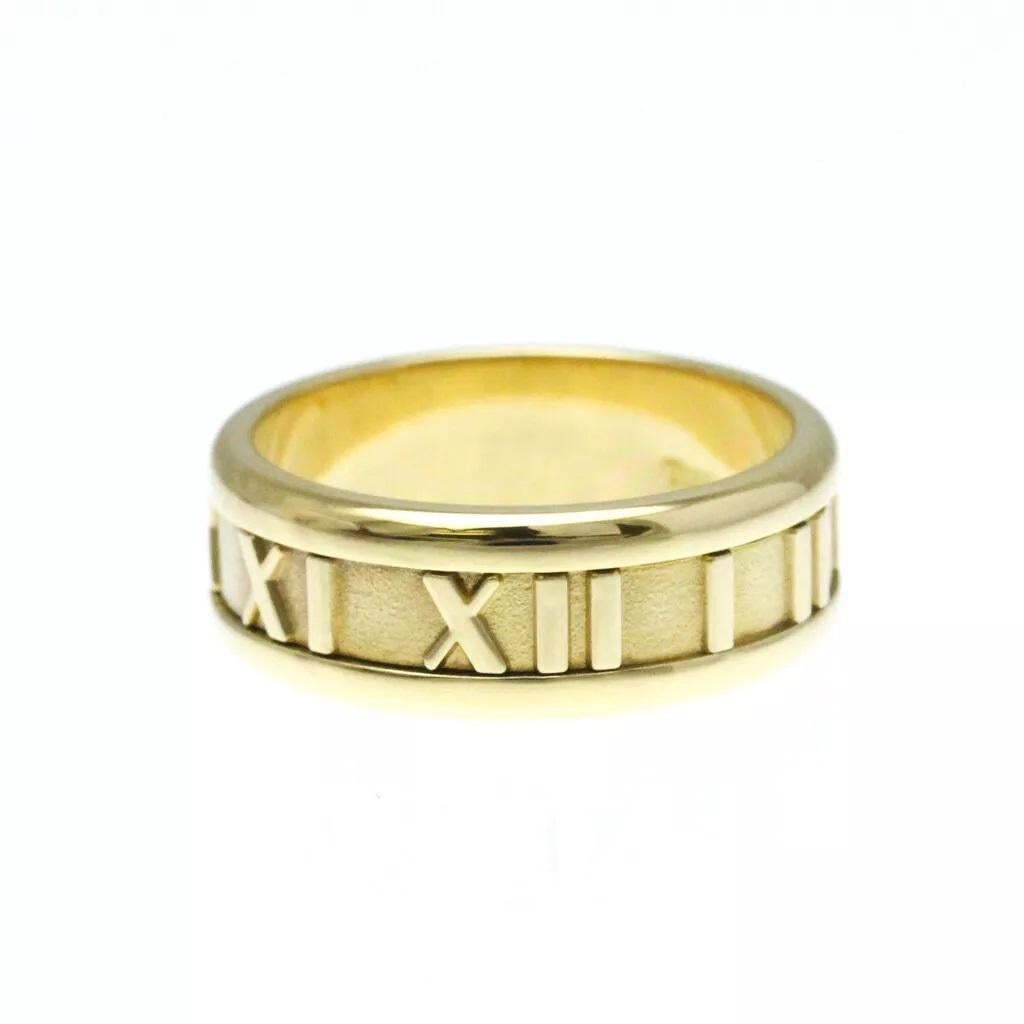 TIFFANY & Co. Atlas 18K Gold 7mm Wide Numeric Ring 7

Metal: 18K Yellow Gold
Size: 7 
Band Width: 7mm
Weight: 9.10 grams
Hallmark: TIFFANY&CO. © 1995 750 ITALY
Condition: Excellent condition, like new

Limited edition, no longer available for sale
