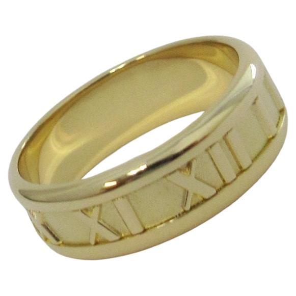 TIFFANY
Co. Atlas Or 18K Bague numérique large de 7mm 9