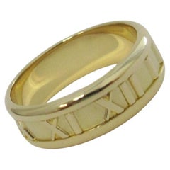 TIFFANY & Co. Atlas 18K Gold 7mm breit numerischen Ring 9