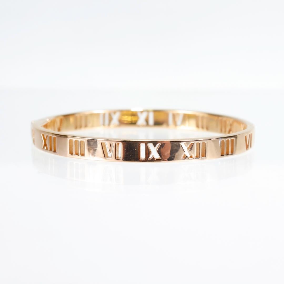 Tiffany & Co. Atlas 18K Rose Gold & Diamant Scharnier-Armband 4