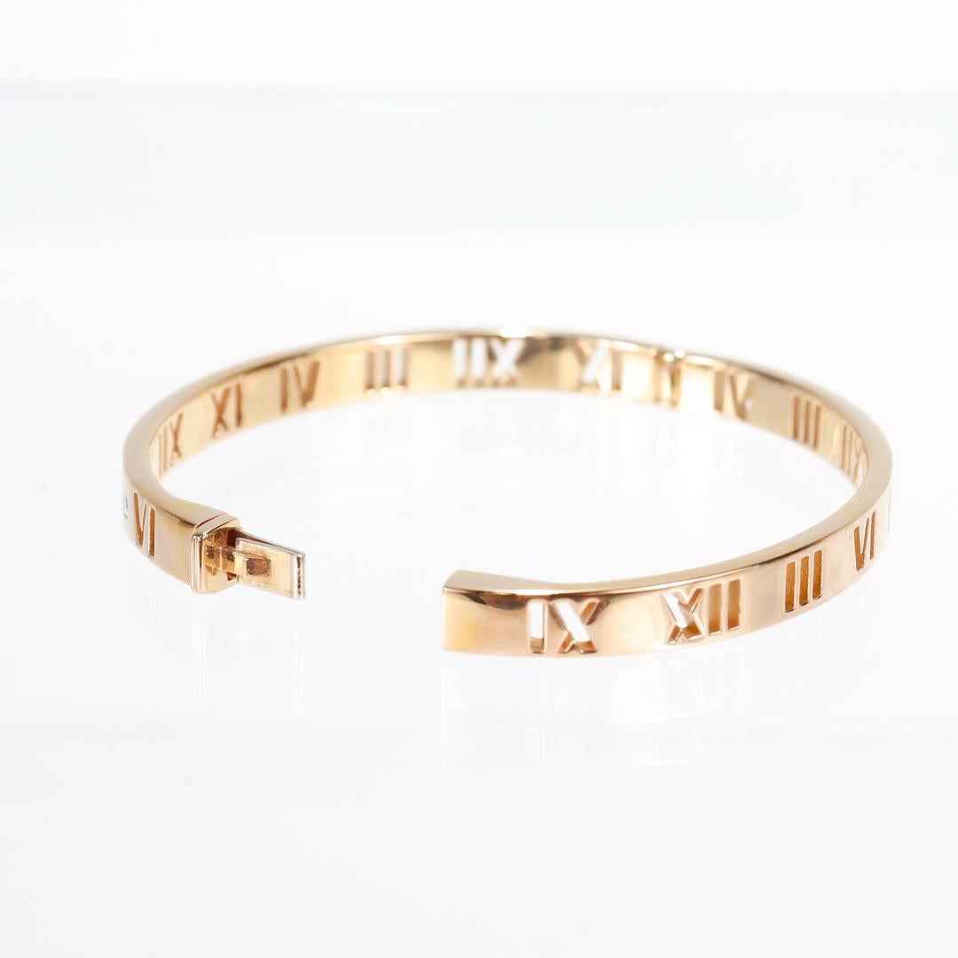Tiffany & Co. Atlas 18K Rose Gold & Diamant Scharnier-Armband 7