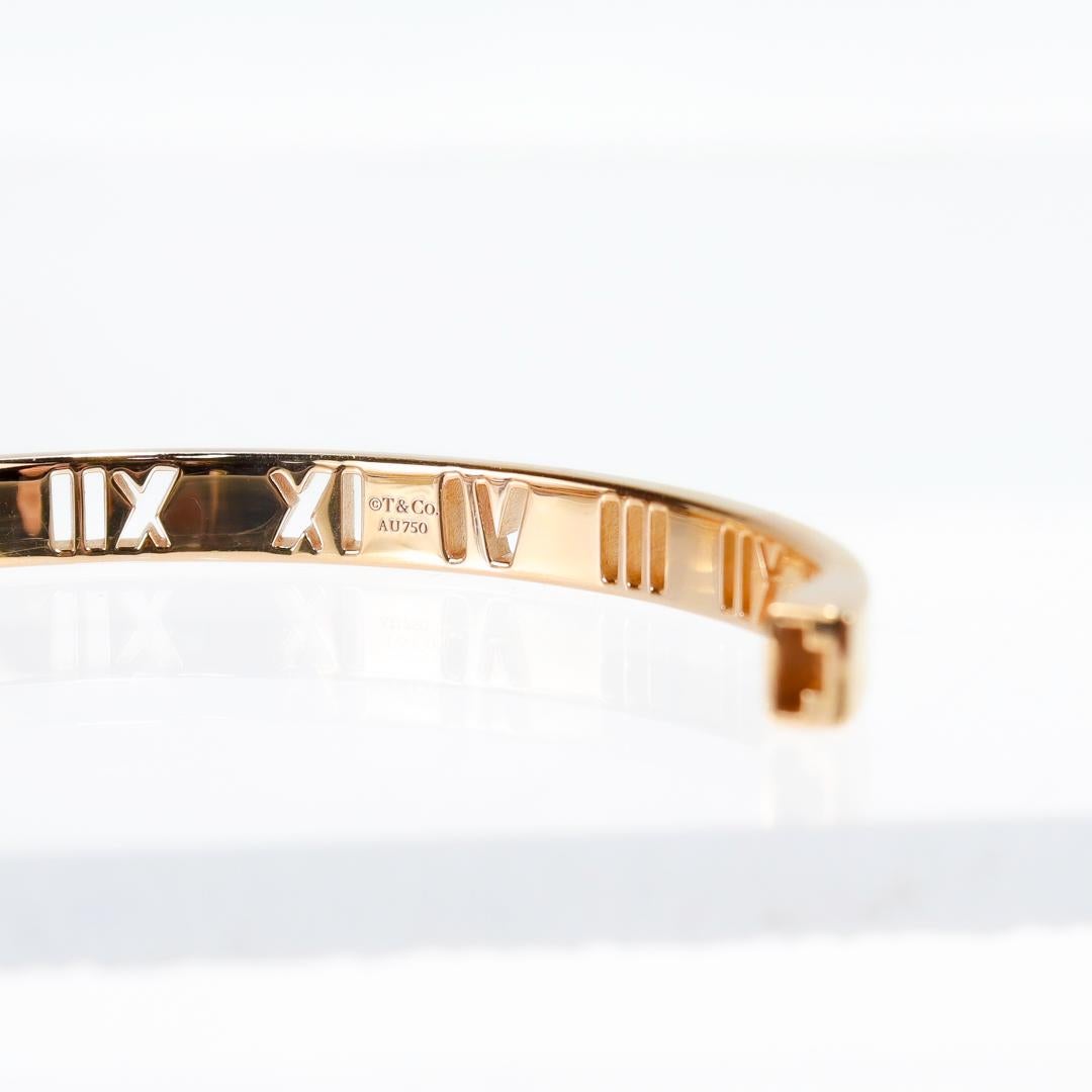 Tiffany & Co. Atlas 18K Rose Gold & Diamant Scharnier-Armband 11