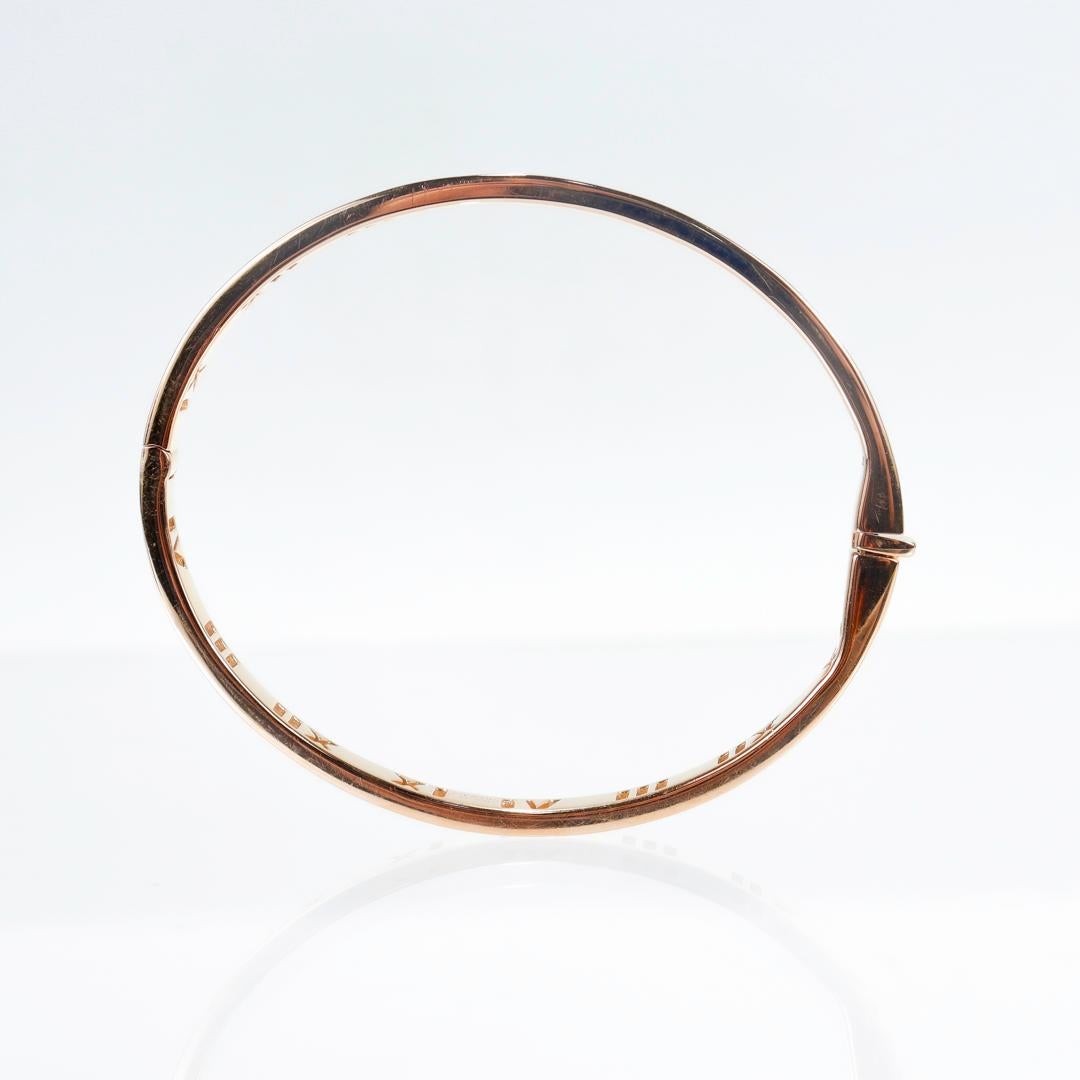 Tiffany & Co. Atlas 18K Rose Gold & Diamant Scharnier-Armband 3
