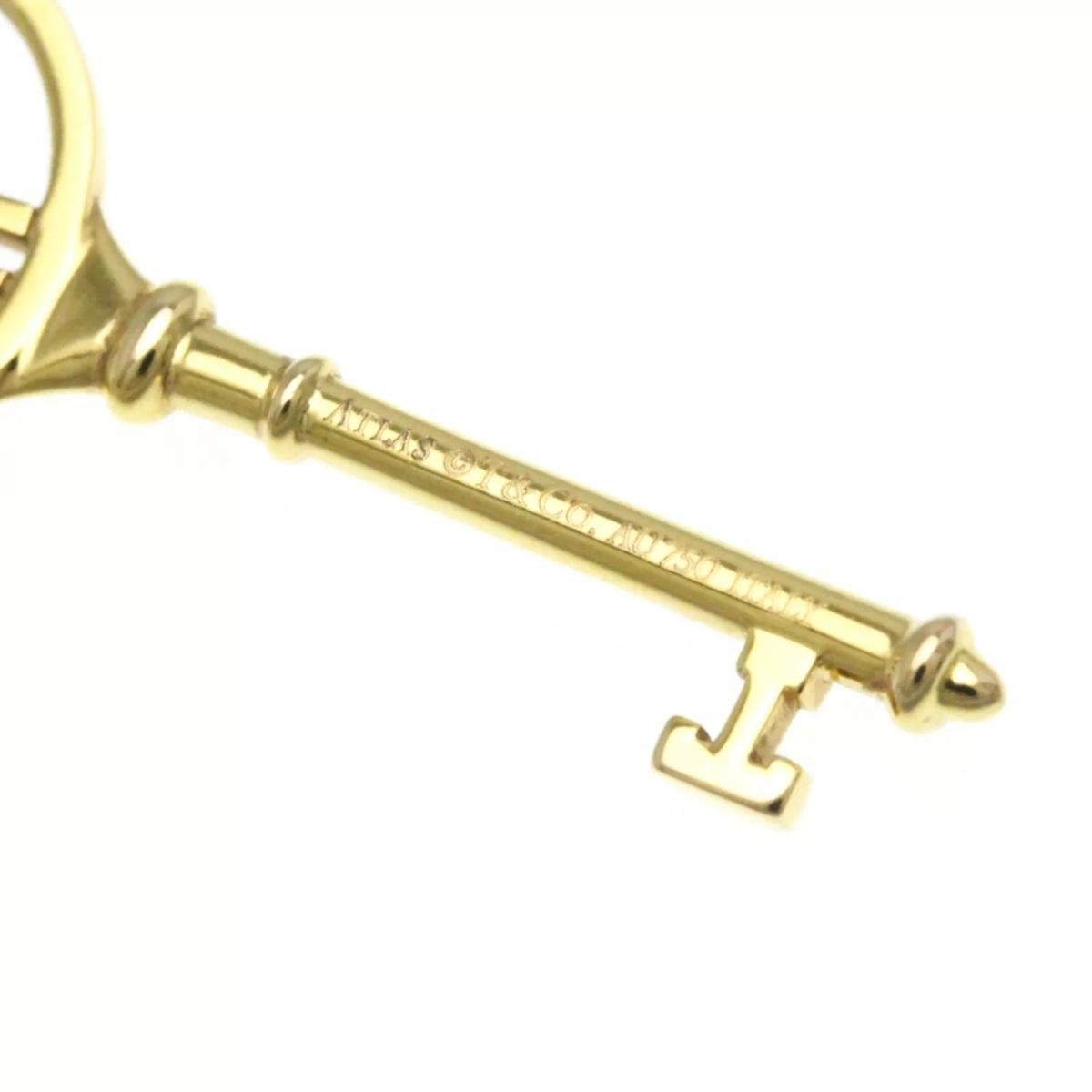 TIFFANY & Co. Collana Atlas con ciondolo a forma di chiave in oro 18 carati in vendita 2