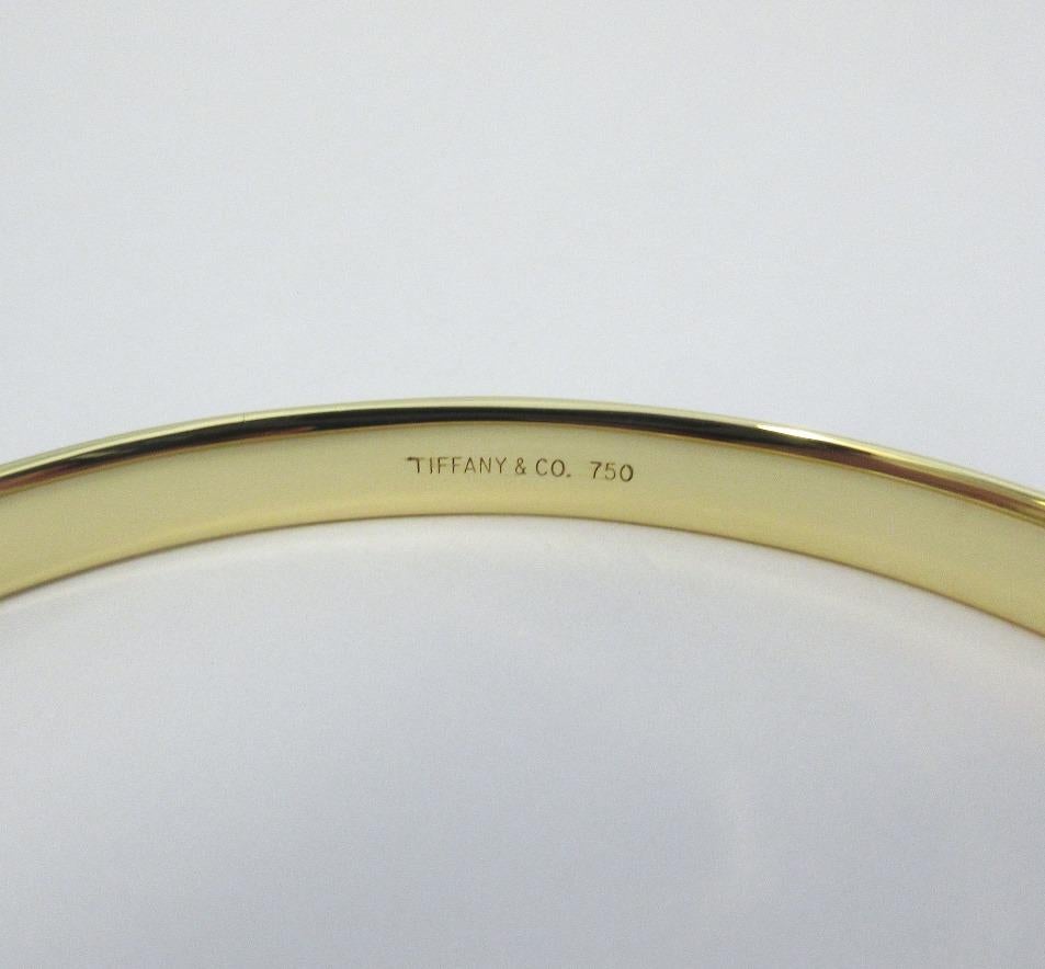 Women's TIFFANY & Co. Atlas 18K Gold Groove Bangle Bracelet