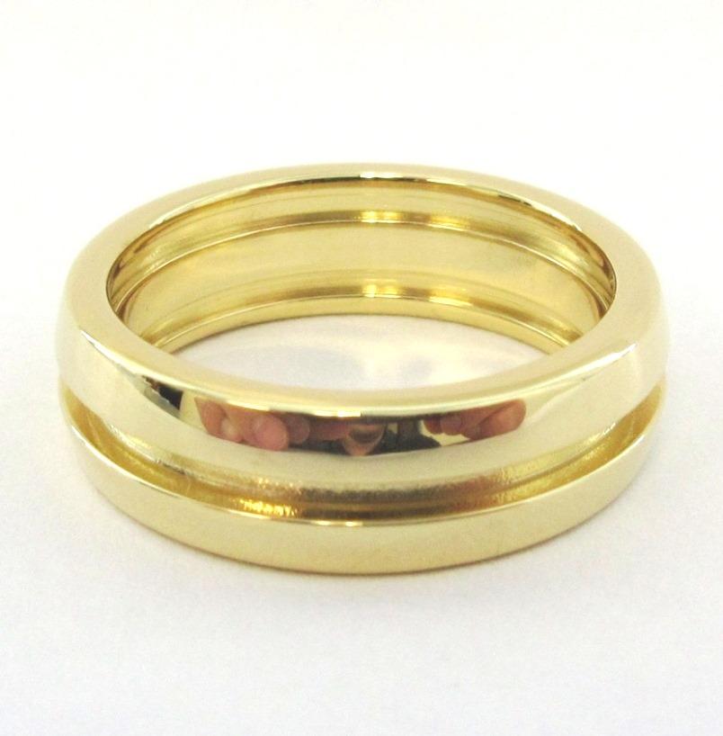 TIFFANY & Co. Anillo Atlas de oro de 18 quilates con ranura 6,5 en venta 1