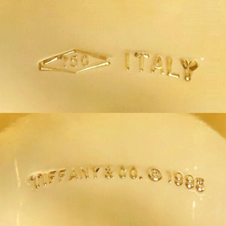 TIFFANY & Co. Anello Atlas in oro 18K con diamante a metà cerchio da 12 mm 6,5 in vendita 2