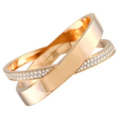 Tiffany & Co. Atlas Bracelet en or rose 18 carats avec diamants de 2,14 carats