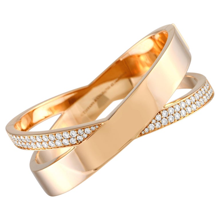 Rose Gold Atlas Bracelet Tiffany And Atlas 18K Rose Gold Diamond