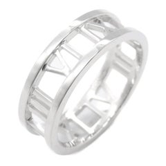 TIFFANY & Co. Anillo abierto Atlas de oro blanco de 18 quilates 8