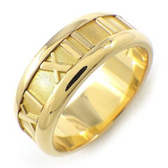 Tiffany & Co. Anillo numérico Atlas de oro amarillo de 18 quilates 6,5
