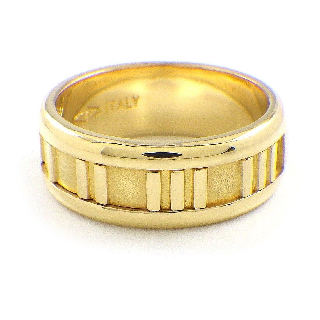 Tiffany & Co. Atlas 18k Gelbgold Numerischer Ring 6.5 im Zustand „Hervorragend“ im Angebot in Los Angeles, CA