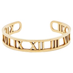 Tiffany & Co. Atlas 18K Yellow Gold Open Cuff Bracelet