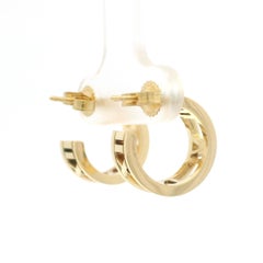Tiffany & Co. Atlas 18k Yellow Gold Pierced Roman Numeral Cuff Earrings