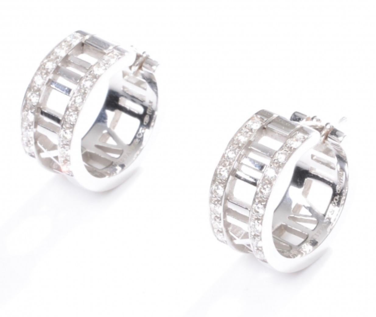 tiffany roman numeral earrings