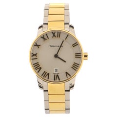 Tiffany & Co. Atlas 2-Hand Quartz Watch Stainless Steel and Yellow Gold 2
