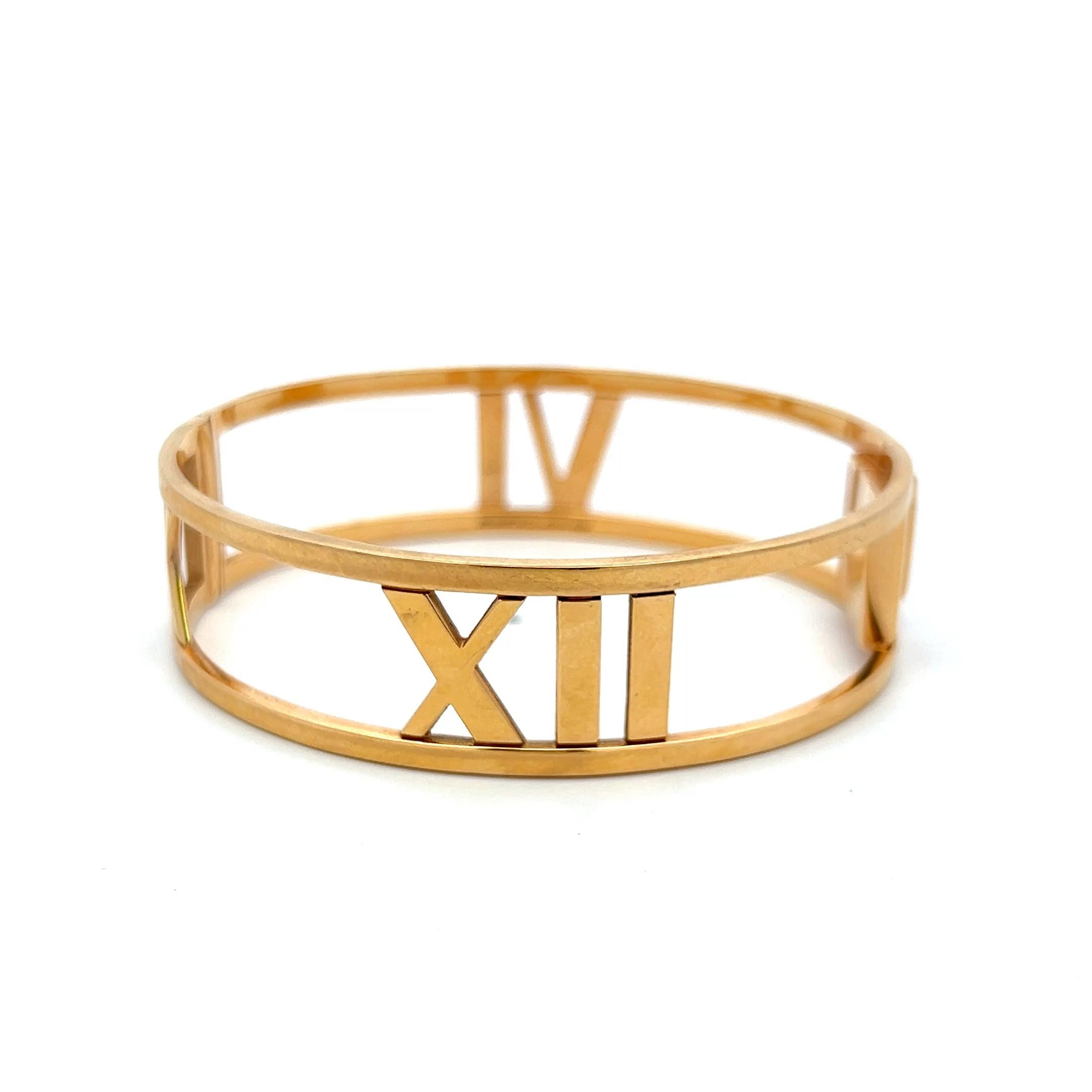 De las mujeres Tiffany & Co Atlas 33,40 gramos Pulsera brazalete de oro amarillo de 18 quilates en venta