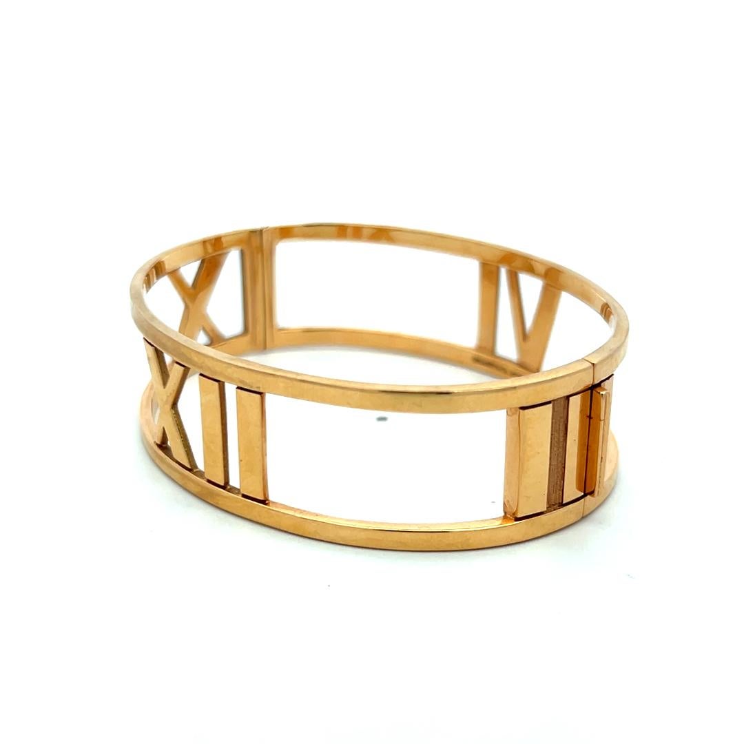 Tiffany & Co Atlas 33,40 gramos Pulsera brazalete de oro amarillo de 18 quilates en venta 1