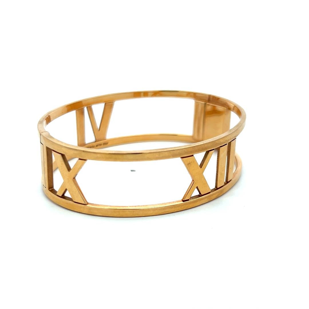Tiffany & Co Atlas 33,40 gramos Pulsera brazalete de oro amarillo de 18 quilates en venta 2