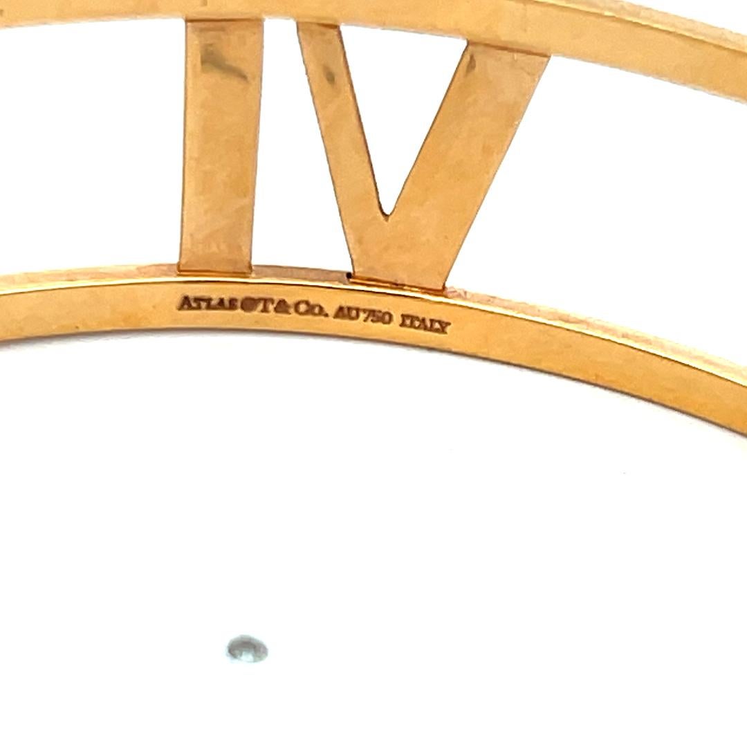 Tiffany & Co Atlas 33,40 gramos Pulsera brazalete de oro amarillo de 18 quilates en venta 3