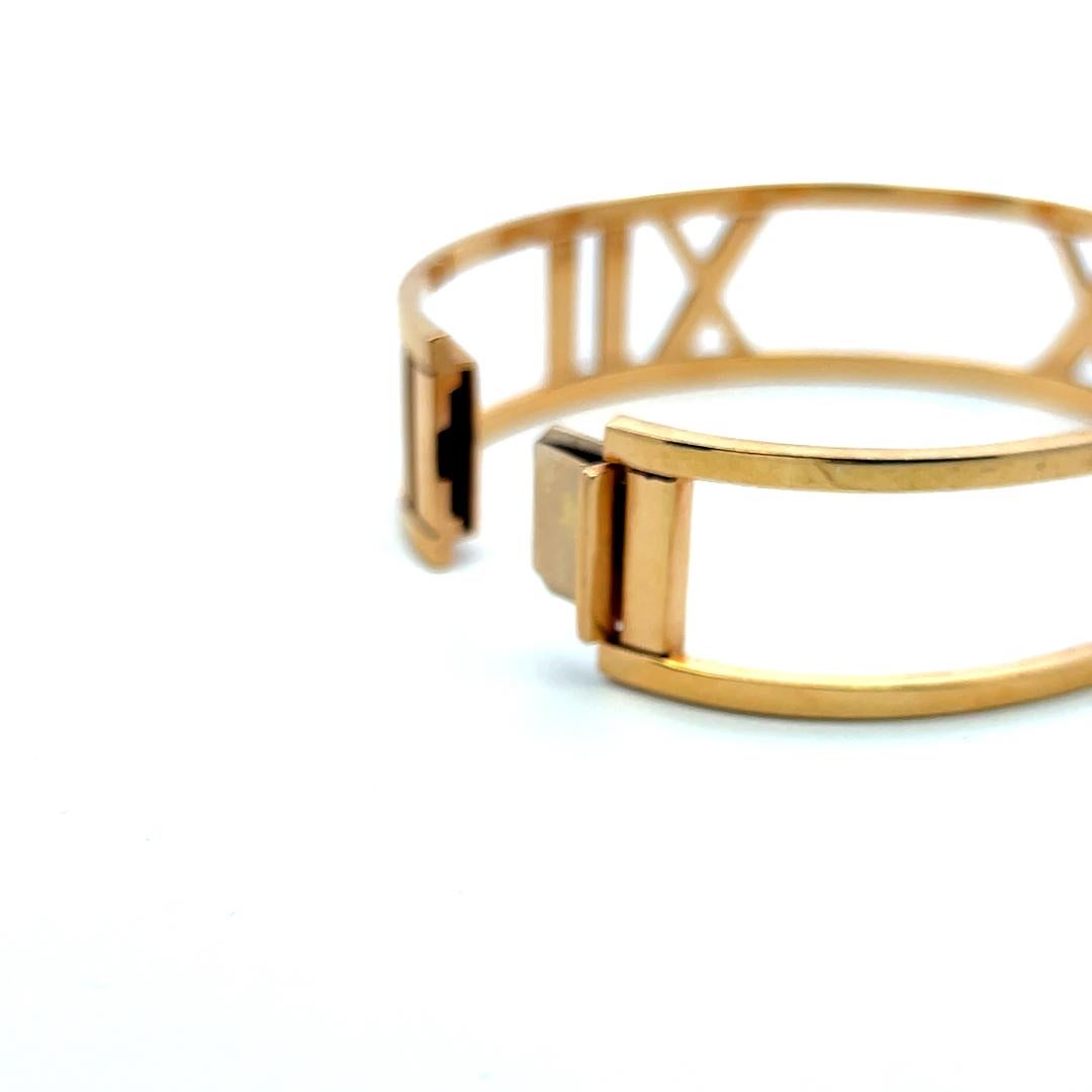 Tiffany & Co Atlas 33,40 gramos Pulsera brazalete de oro amarillo de 18 quilates en venta 4