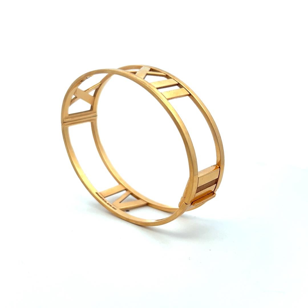 Tiffany & Co Atlas 33,40 gramos Pulsera brazalete de oro amarillo de 18 quilates en venta 5