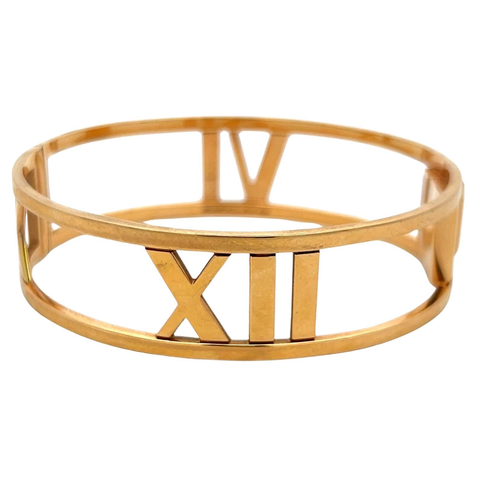 Tiffany & Co Atlas 33,40 gramos Pulsera brazalete de oro amarillo de 18 quilates en venta