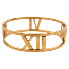 Tiffany & Co Atlas 33,40 gramos Pulsera brazalete de oro amarillo de 18 quilates