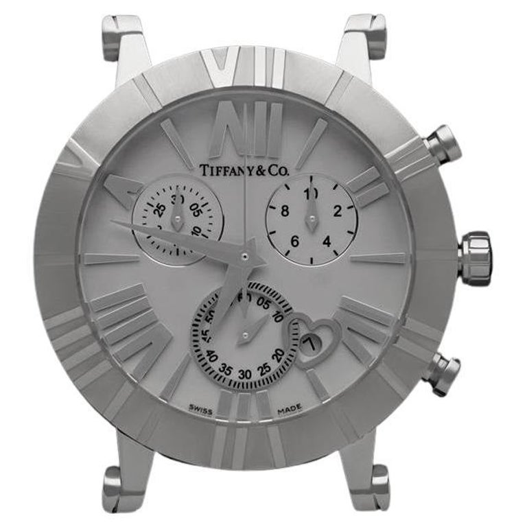 Tiffany & Co. Atlas 37mm Unisex Chronograph Uhr - Edelstahl & Keramik im Angebot