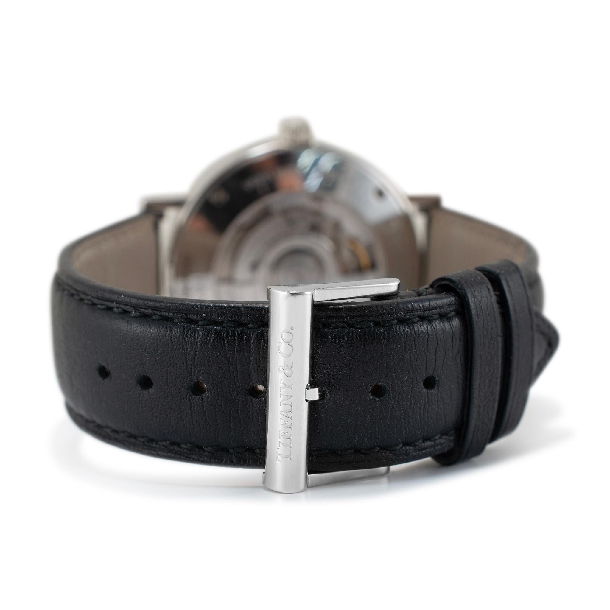 Tiffany & Co. Montre automatique Atlas 39MM TIF270985 Sterling Silver White Dial en vente 2