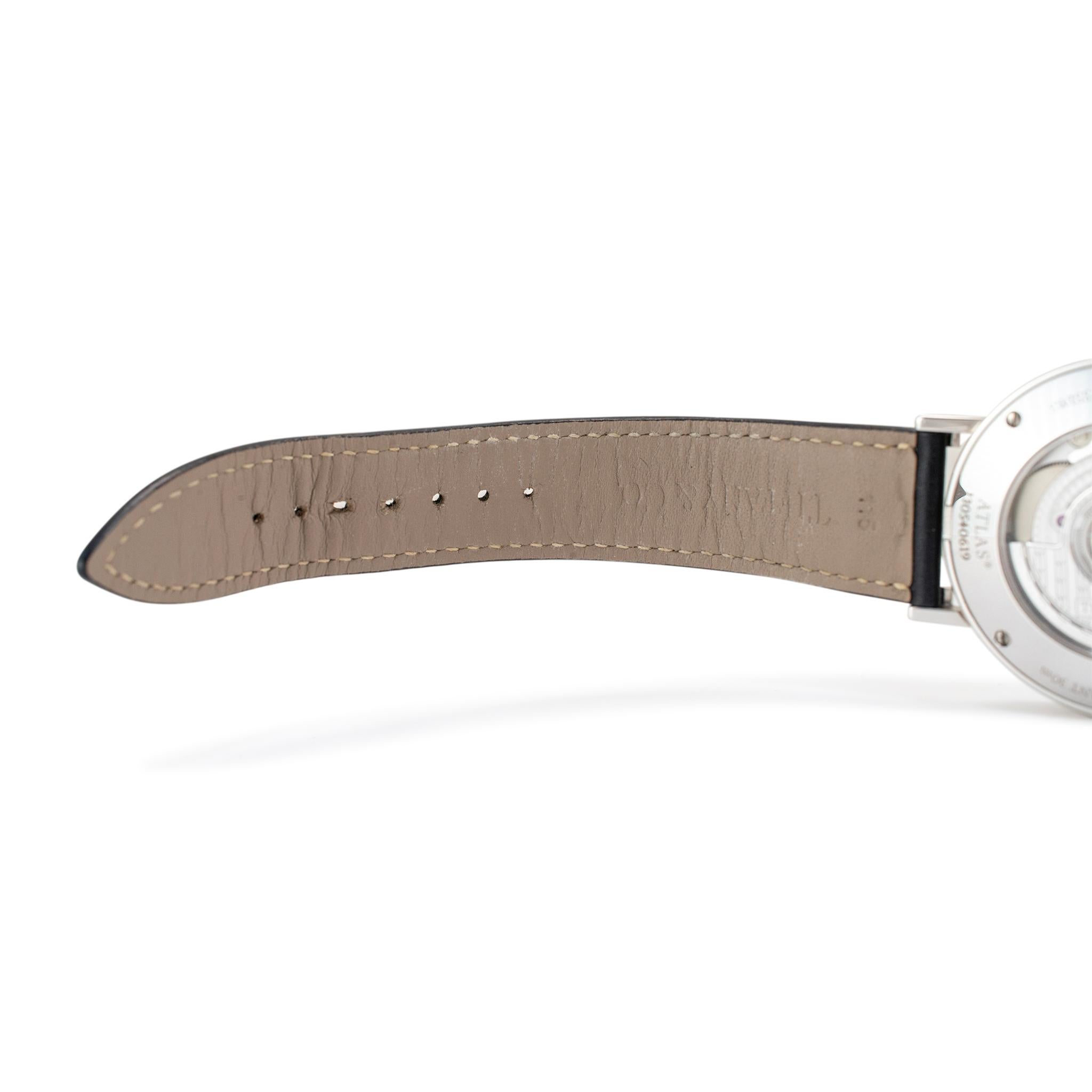 Tiffany & Co. Montre automatique Atlas 39MM TIF270985 Sterling Silver White Dial en vente 3