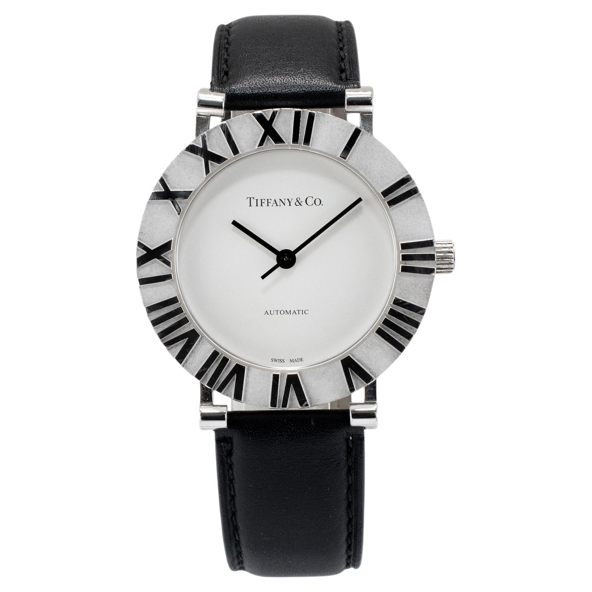Tiffany & Co. Montre automatique Atlas 39MM TIF270985 Sterling Silver White Dial