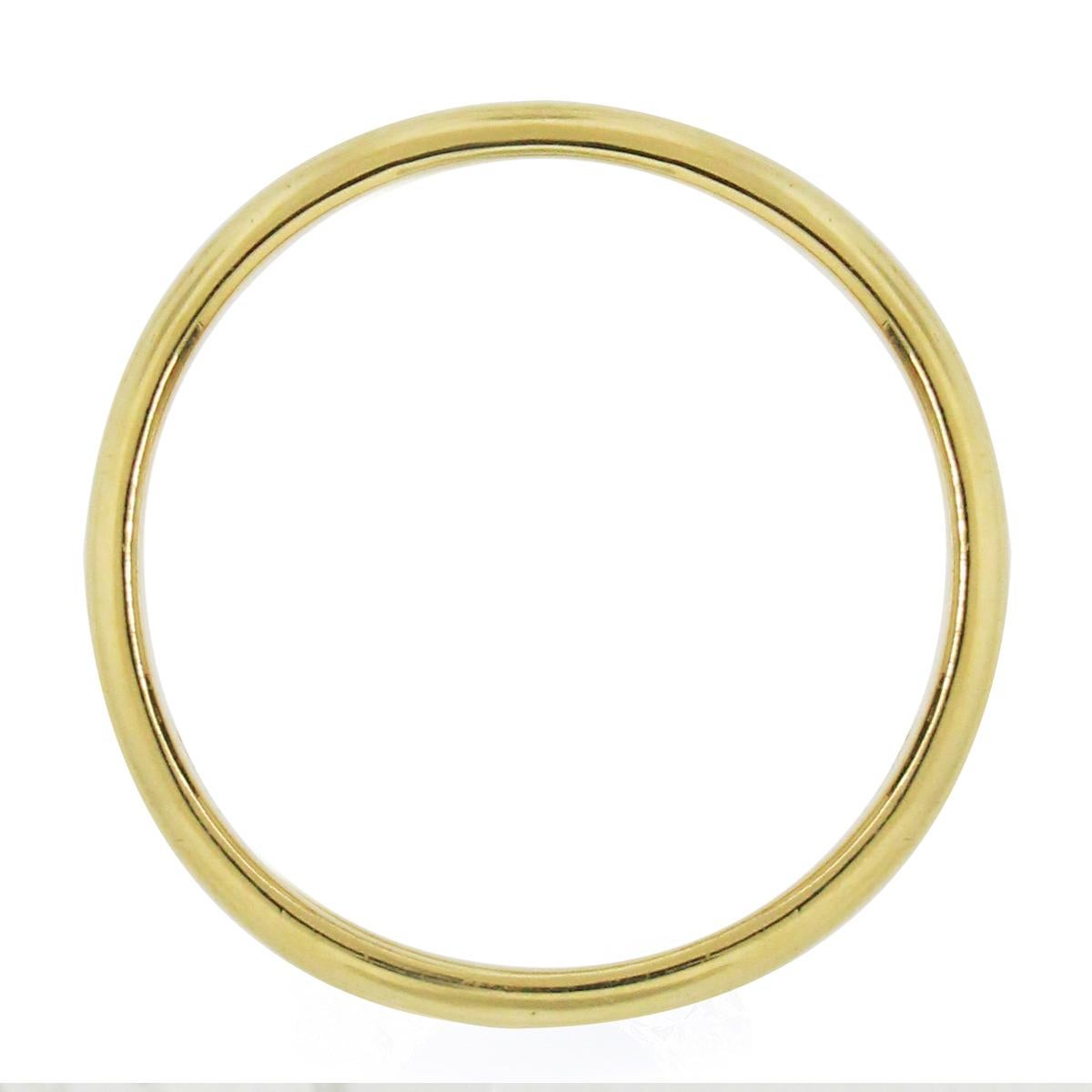 Brand: Tiffany & Co.
Material: 18k Yellow Gold
Ring Size: 8.5
Total Weight: 8.4g (5.5dwt)
Measurements: 0.92