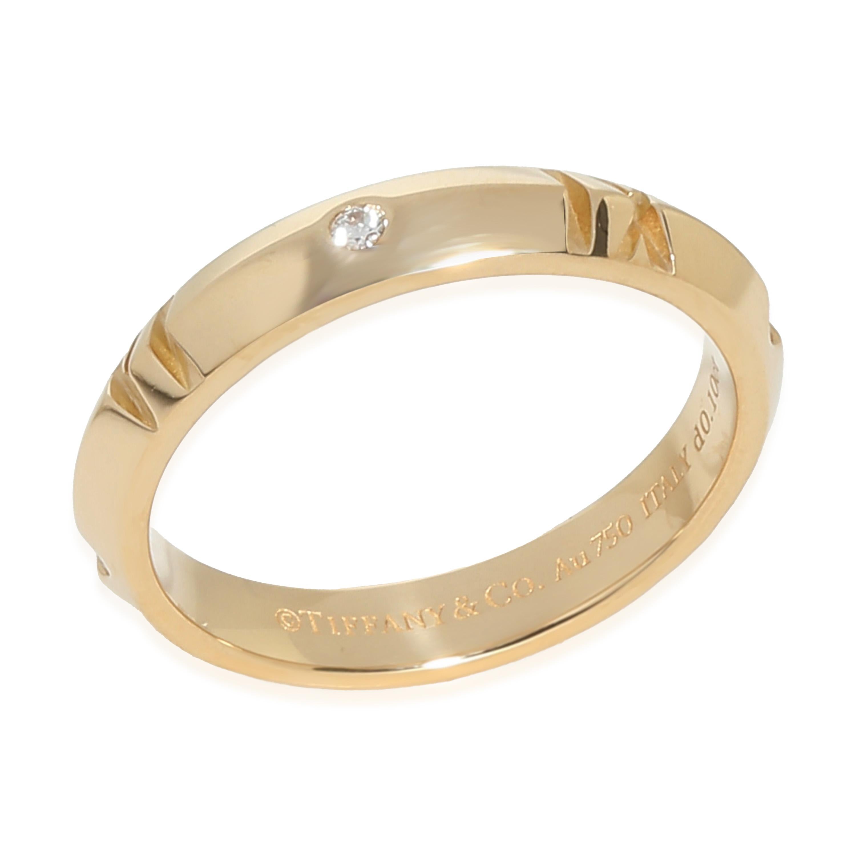 Tiffany & Co. Bracelet Atlas en or jaune 18 carats 0,1 carat Pour femmes en vente