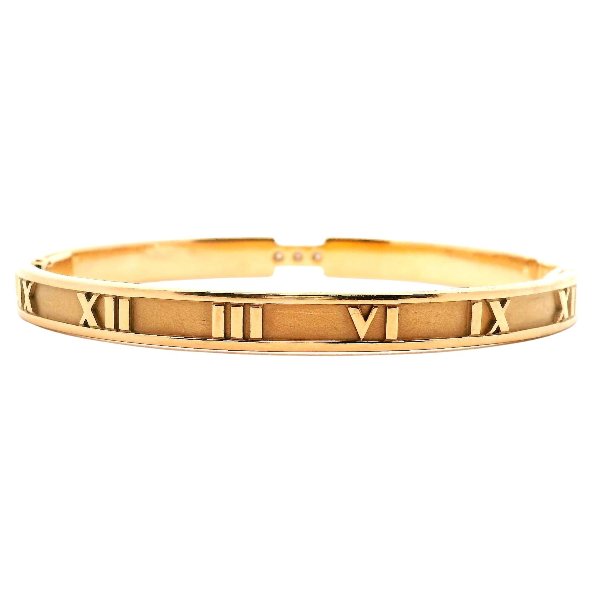 Art Deco Tiffany & Co. Atlas Bangle Bracelet For Sale