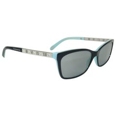 Tiffany & Co. Atlas Schwarz & Blaue Sonnenbrille