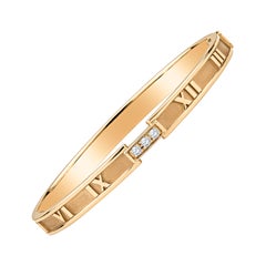 Tiffany & Co. Atlas Bracelet, 18k Rose Gold with 0.15ctw Round Diamonds