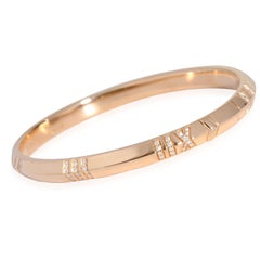 Tiffany & Co. Atlas Bracelet in 18k Rose Gold 0.33 CTW