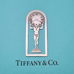 Tiffany & Co. Atlas Clock Sterling Silver Bookmark