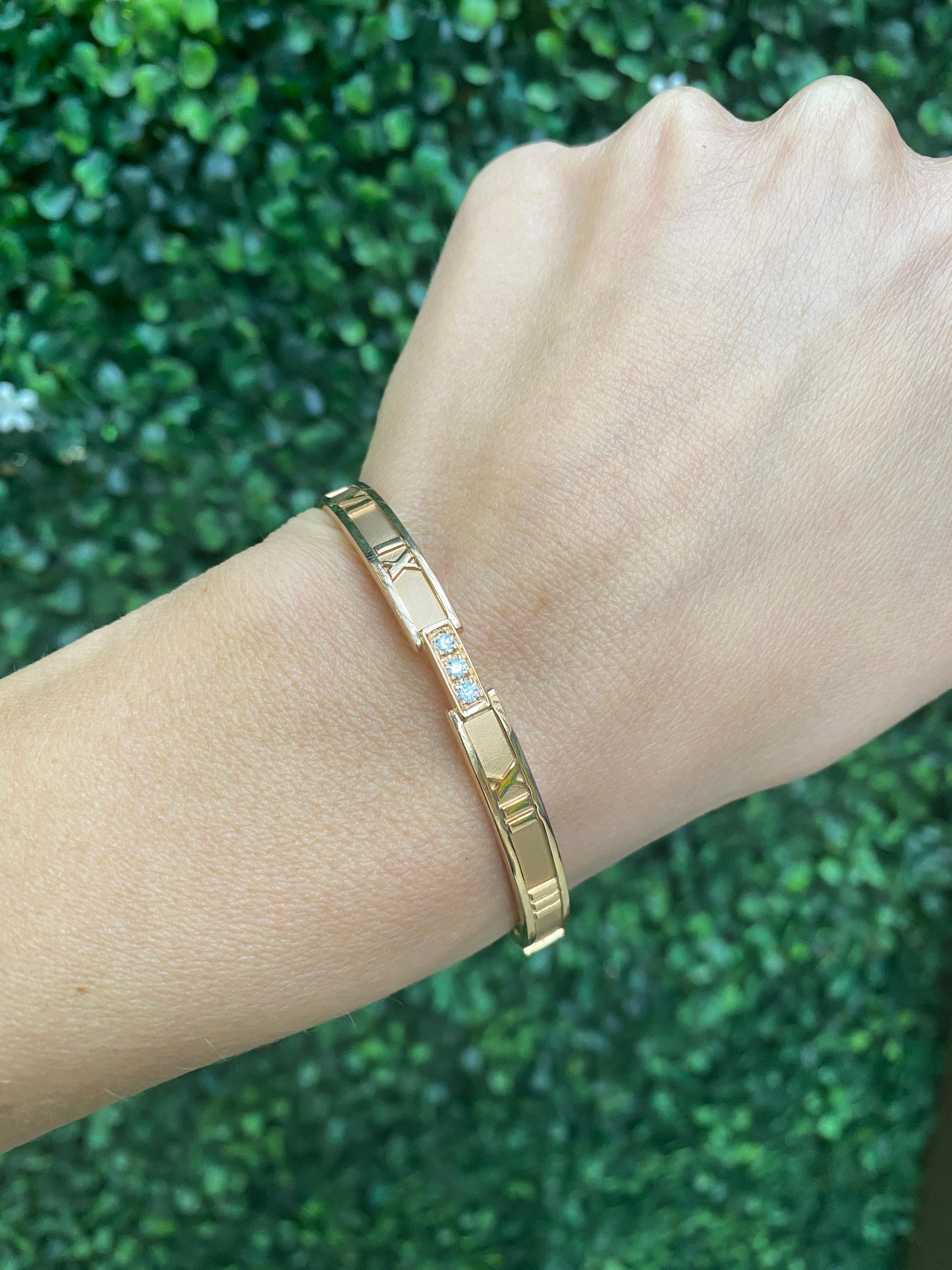 tiffany atlas bracelet with diamonds