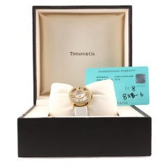 Tiffany & Co. Atlas Cocktail Round Quartz Watch Yellow Gold with Diamonds