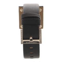 Tiffany & Co. Atlas Cocktail Square Quartz Watch White Gold and Satin