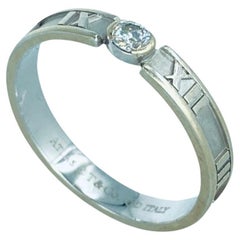 Tiffany & Co. Atlas Kollektion Diamant- Solitär-Verlobungsring oder Band