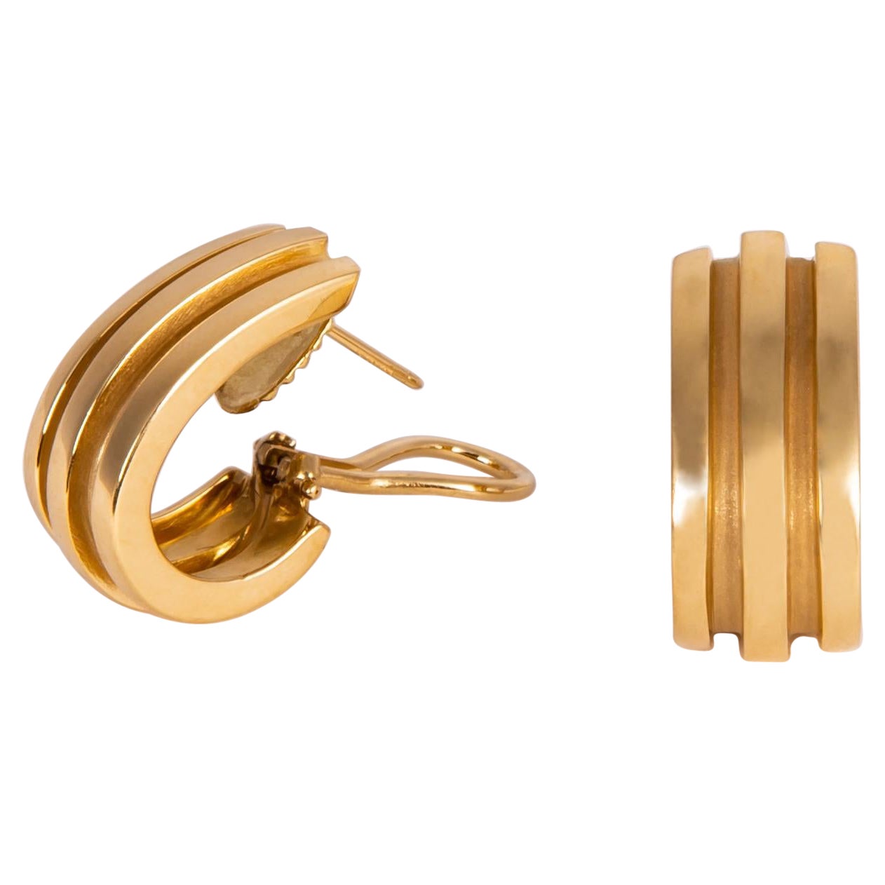 Tiffany 
Co. Atlas Collection Gold Earrings