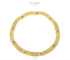Tiffany & Co. Atlas Collection Necklace 18 Karat Yellow Gold