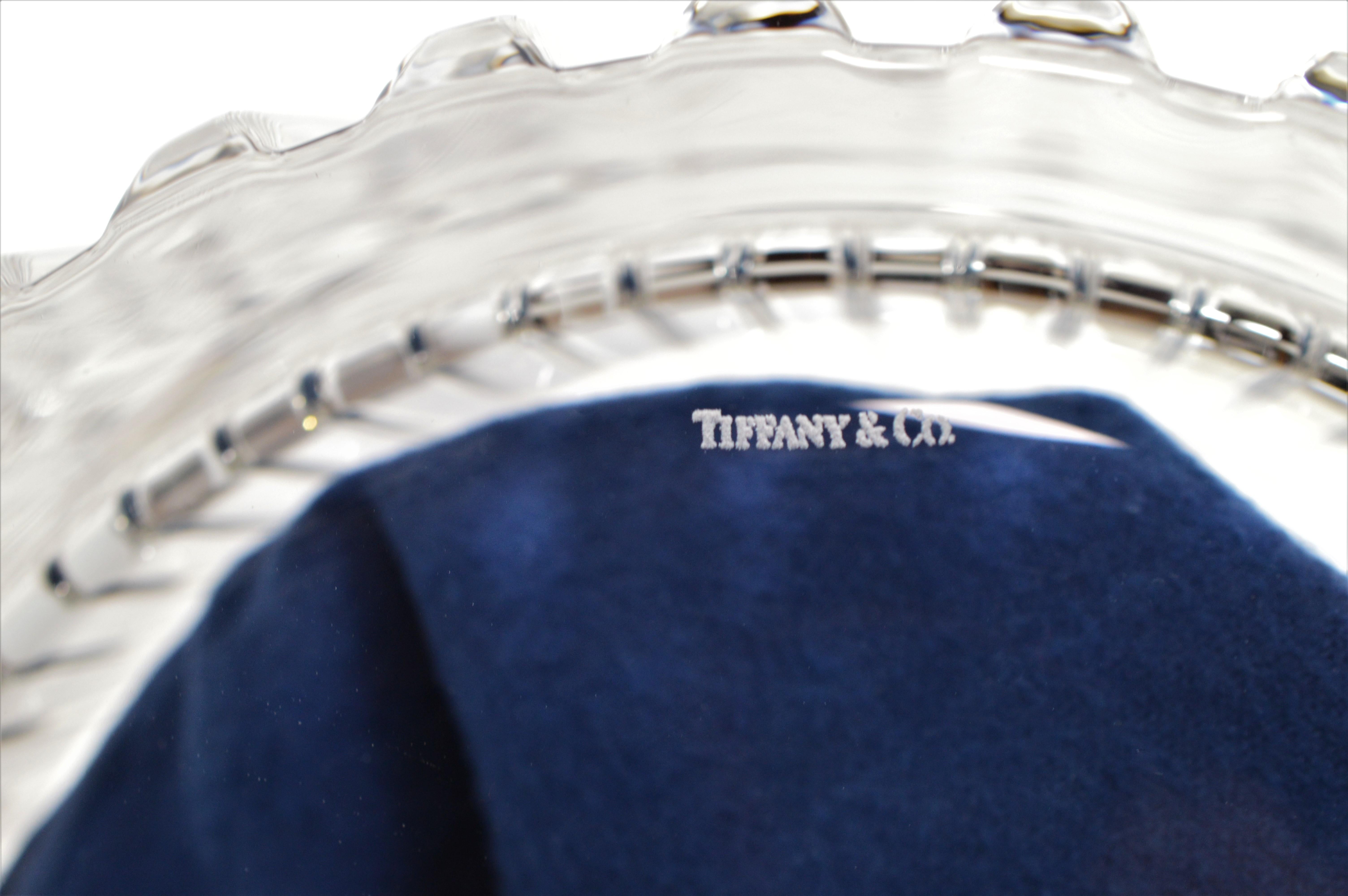 Art Deco Tiffany & Co. Atlas Crystal Glass Champagne Ice Cooler Bucket