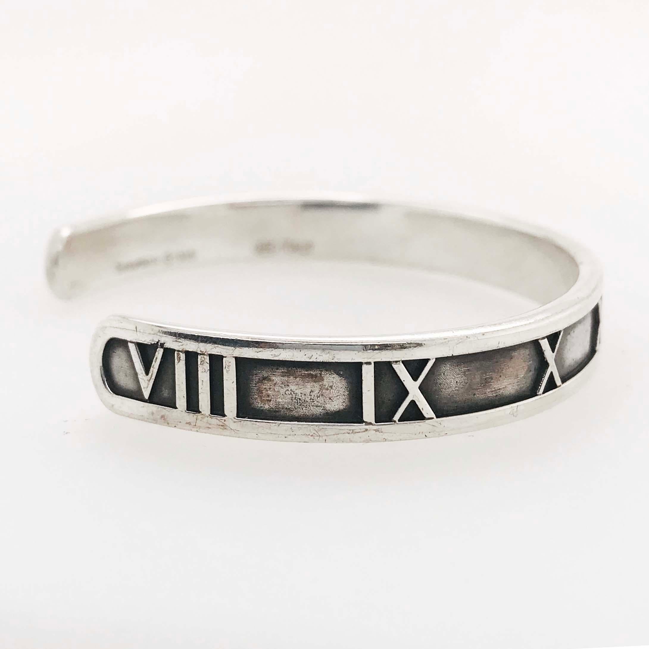 Tiffany & Co. Atlas Cuff Bracelet, 925 Sterling Silver 1995 Tiffany & Co. In Excellent Condition In Austin, TX