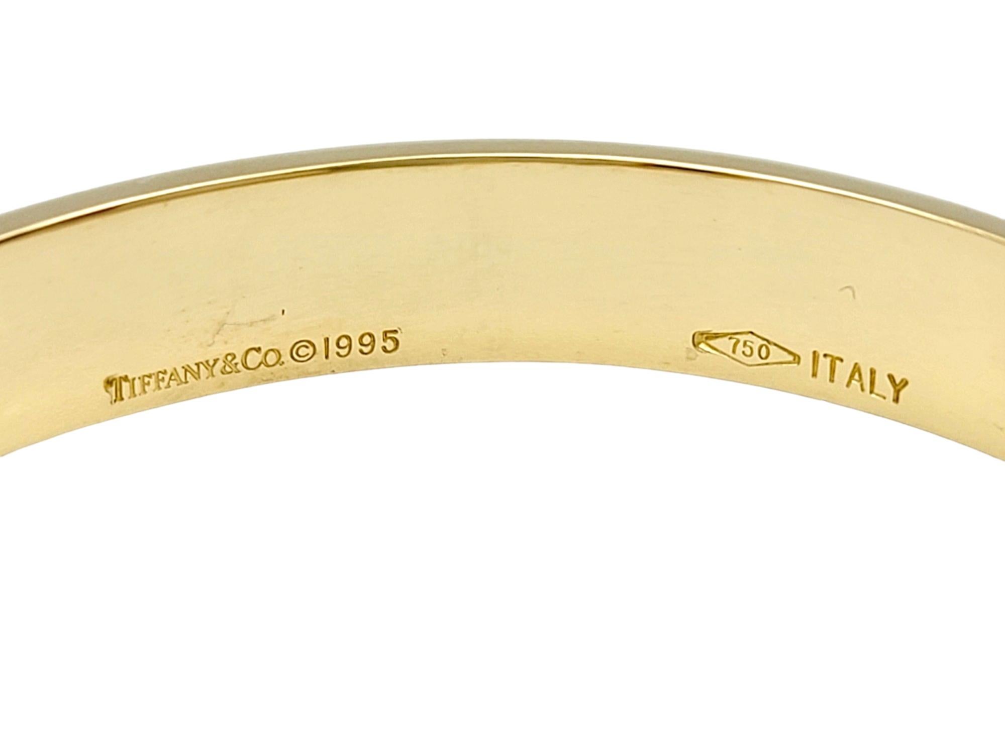 Tiffany & Co. Atlas Cuff Bracelet Set in 18 Karat Yellow Gold For Sale 1