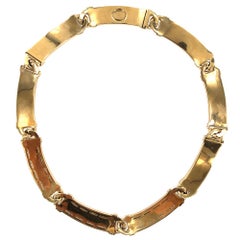 Tiffany & Co. Atlas Diamond 18 Karat Yellow Gold Necklace