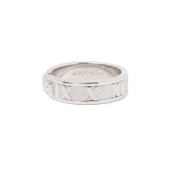 Tiffany & Co. Atlas Diamond 18 Carat White Gold Band Ring